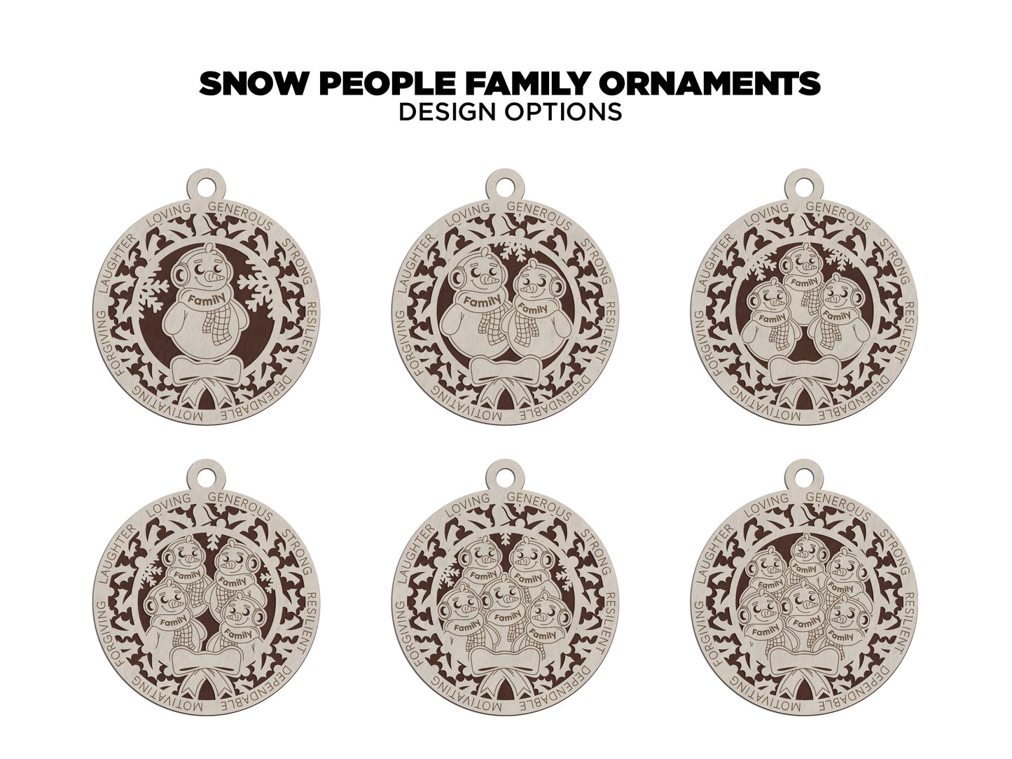 Snowman Family Ornament