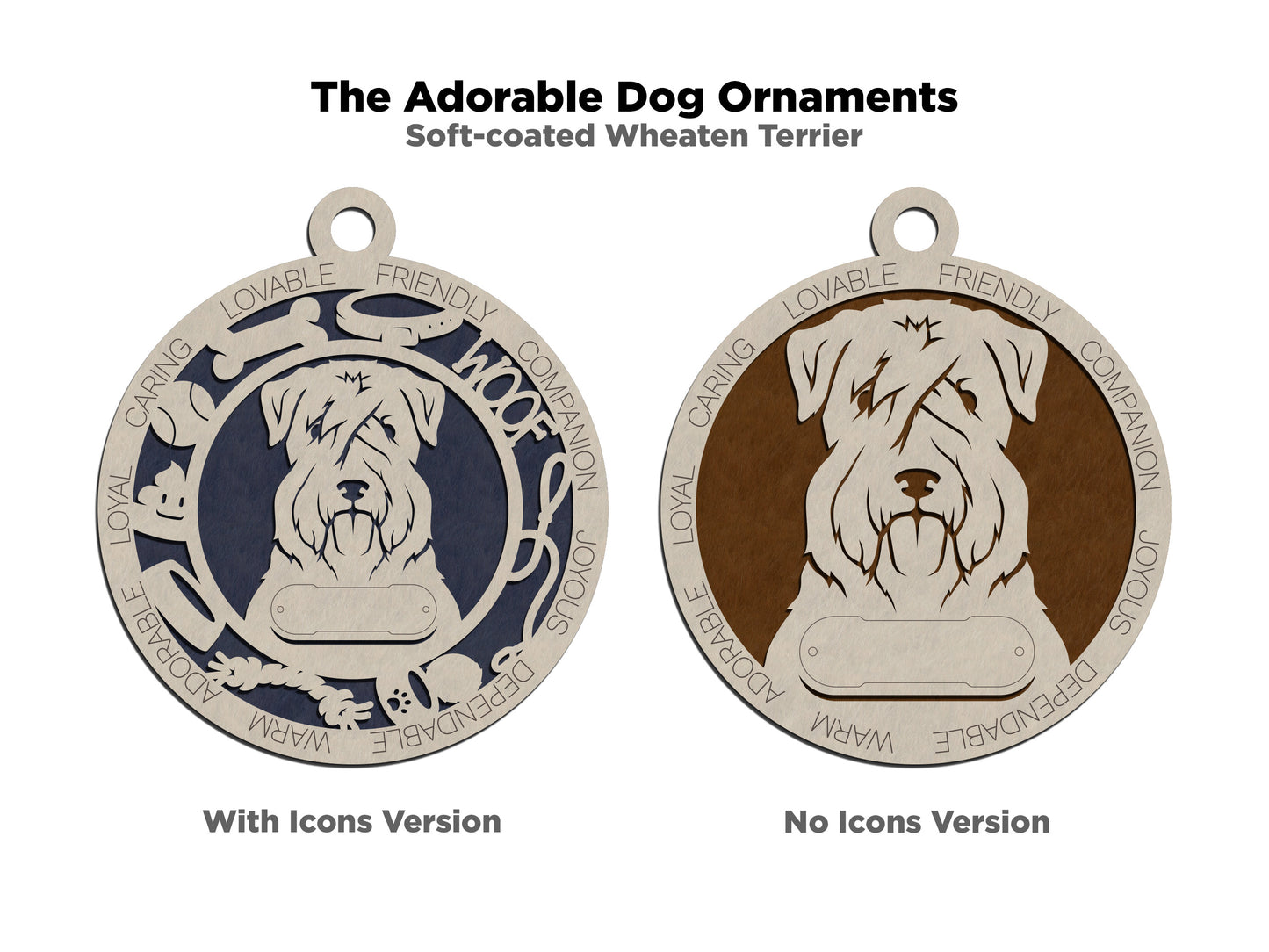 Adorable Dog Ornaments - Soft Coated Wheaten Terrier