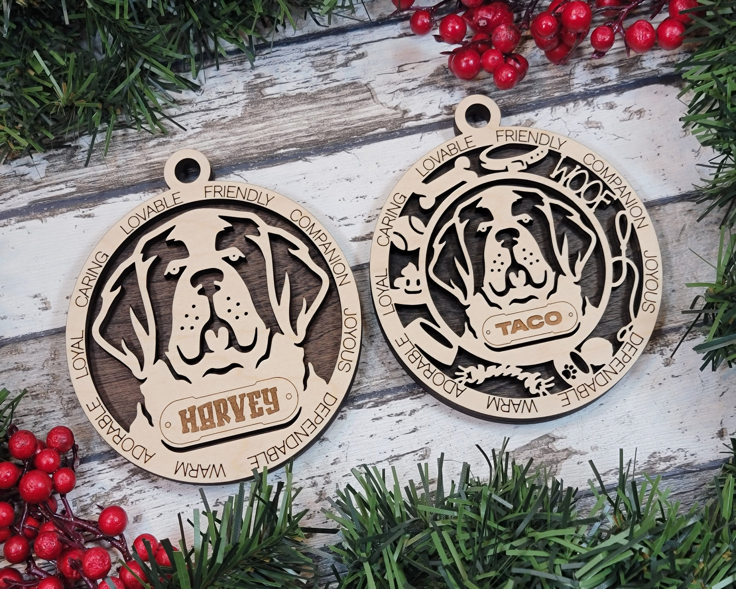 Adorable Dog Ornaments - St Bernard