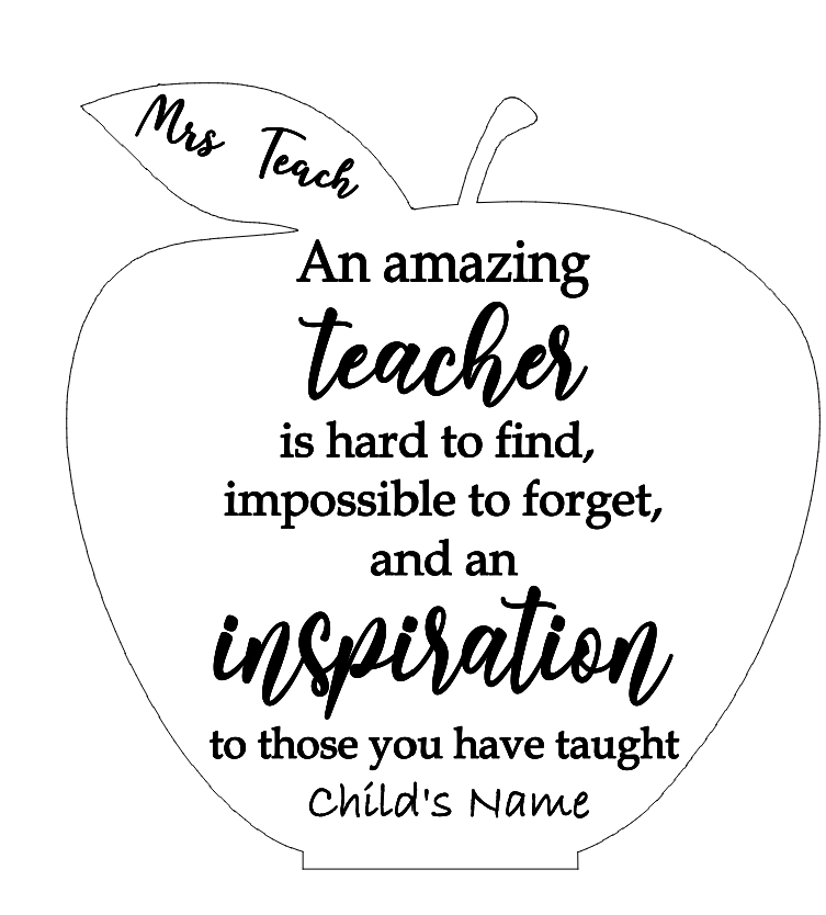 Teacher Appreciation Apple