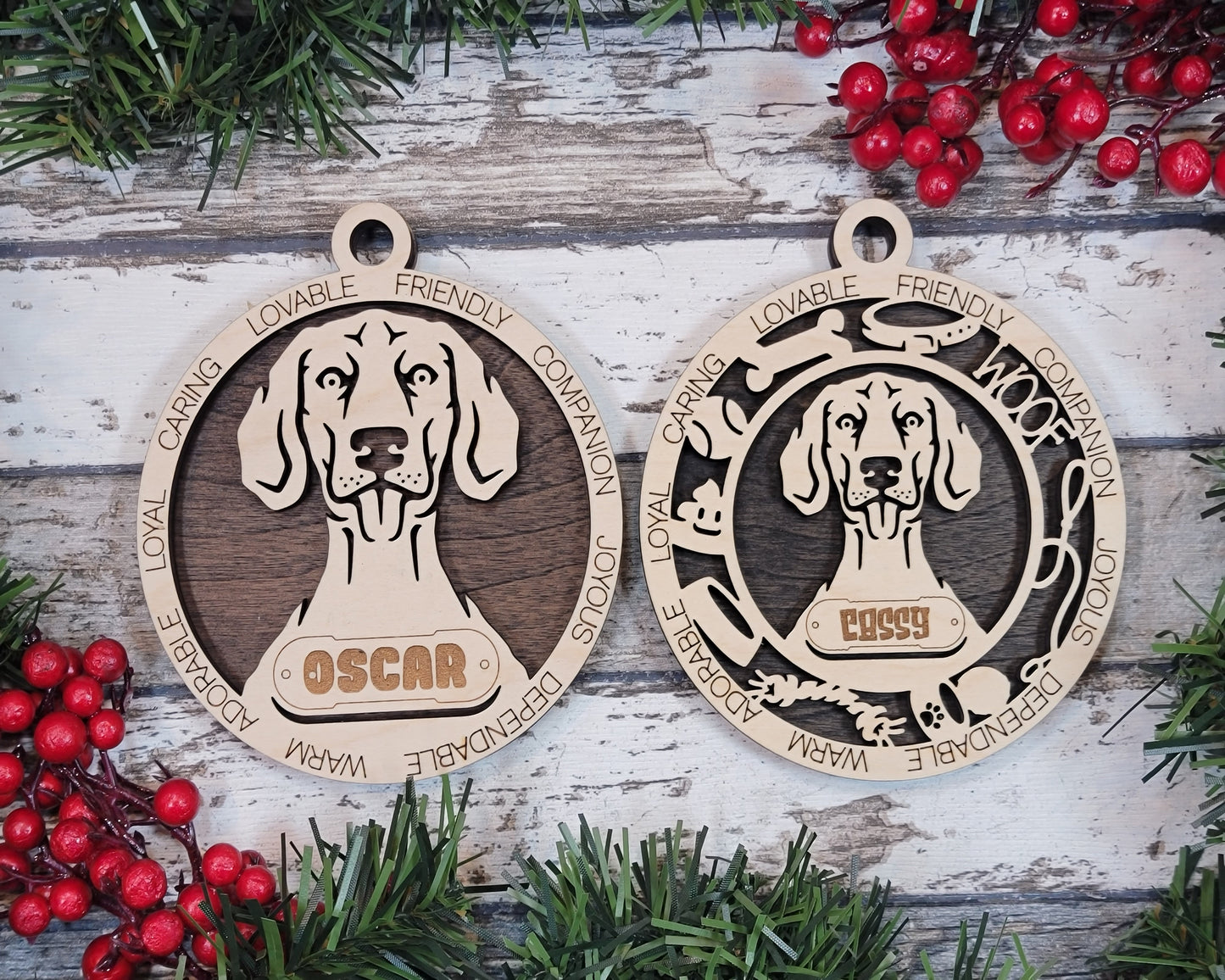 Adorable Dog Ornaments - Weimaraner