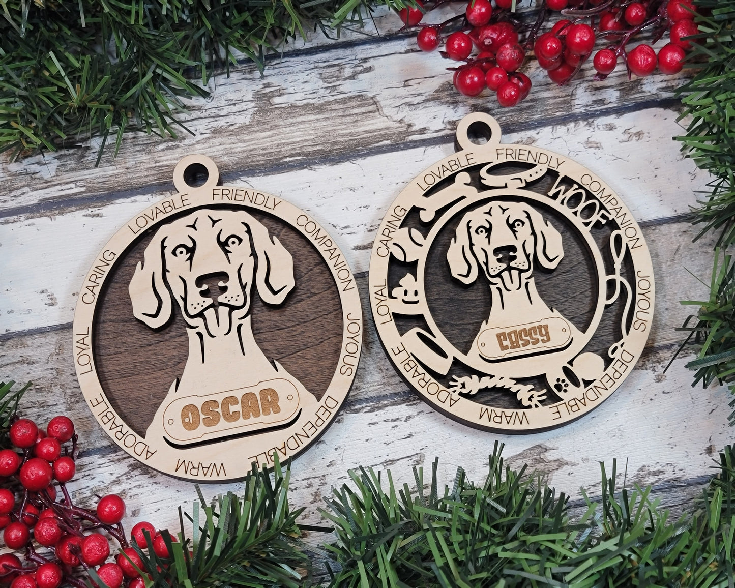 Adorable Dog Ornaments - Weimaraner