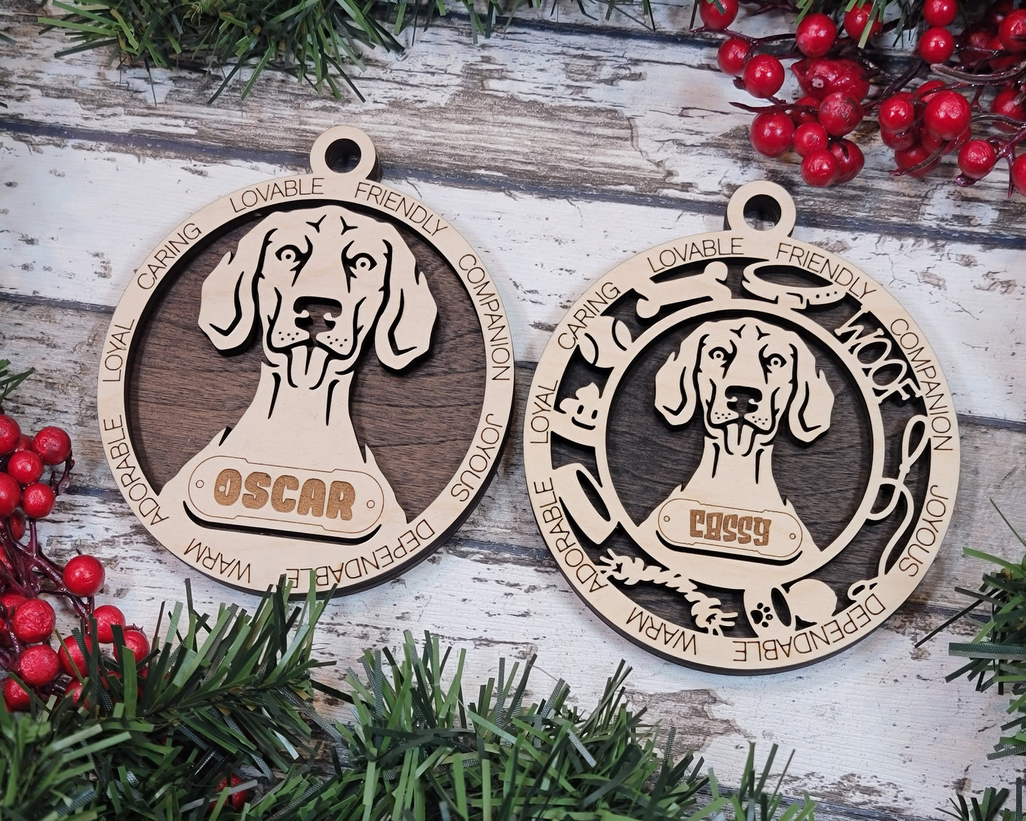 Adorable Dog Ornaments - Weimaraner