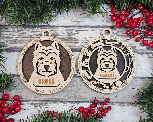 Adorable Dog Ornaments - West Highland Terrier