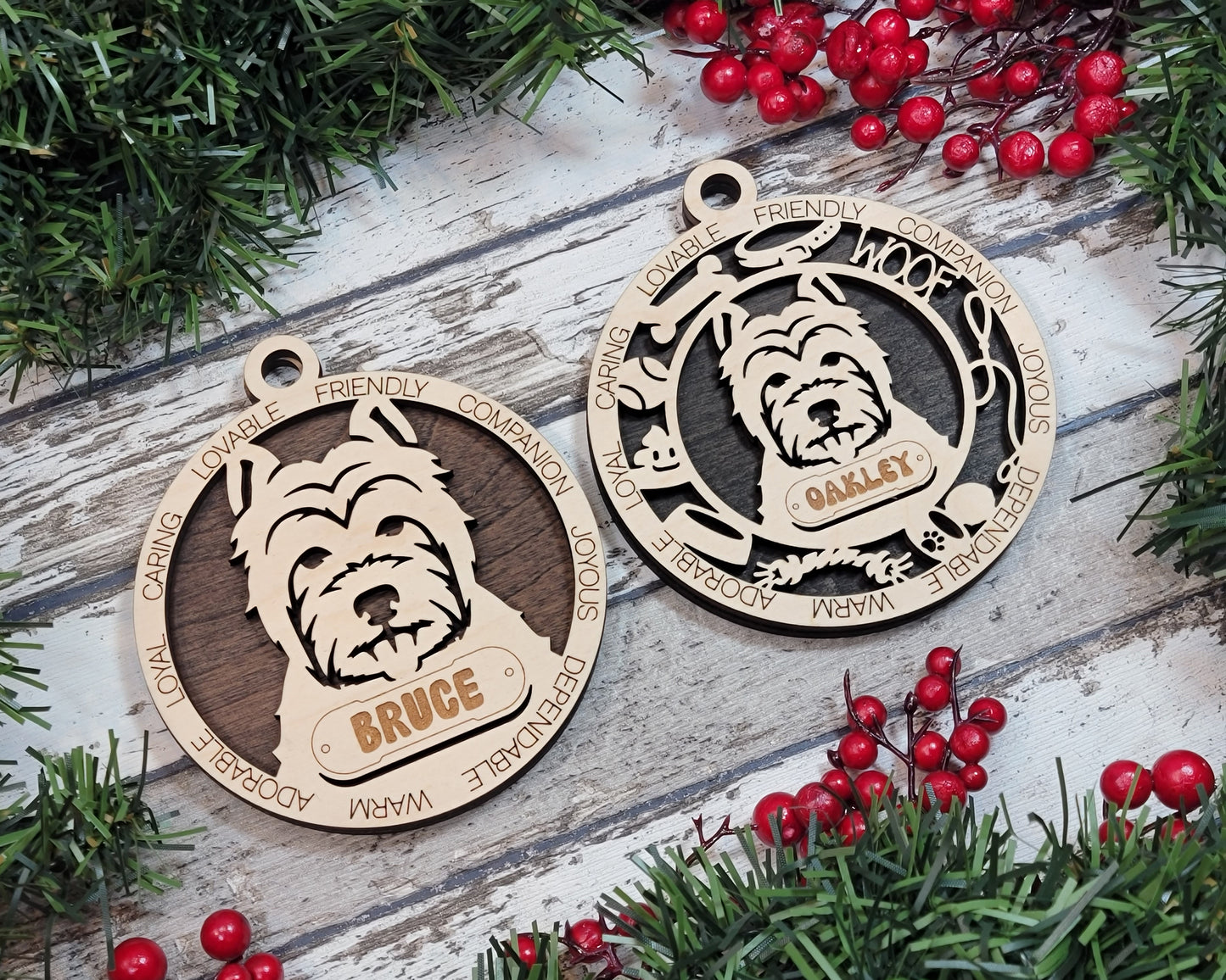 Adorable Dog Ornaments - West Highland Terrier