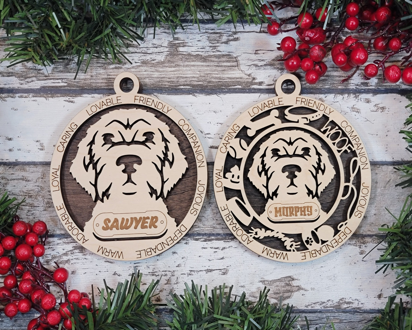 Adorable Dog Ornaments - Wirehaired Pointing Griffon