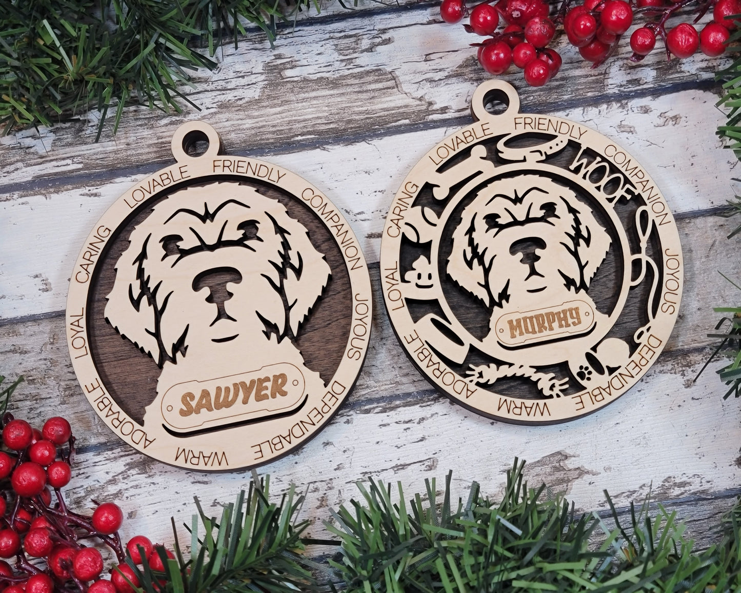 Adorable Dog Ornaments - Wirehaired Pointing Griffon