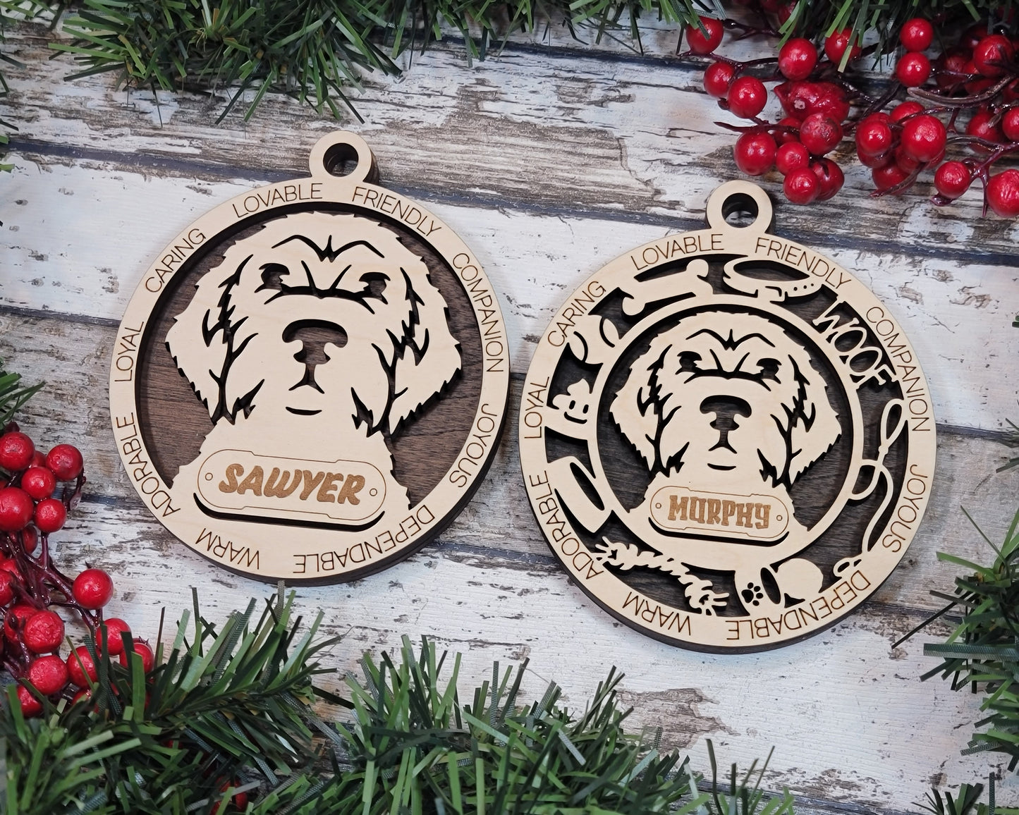 Adorable Dog Ornaments - Wirehaired Pointing Griffon