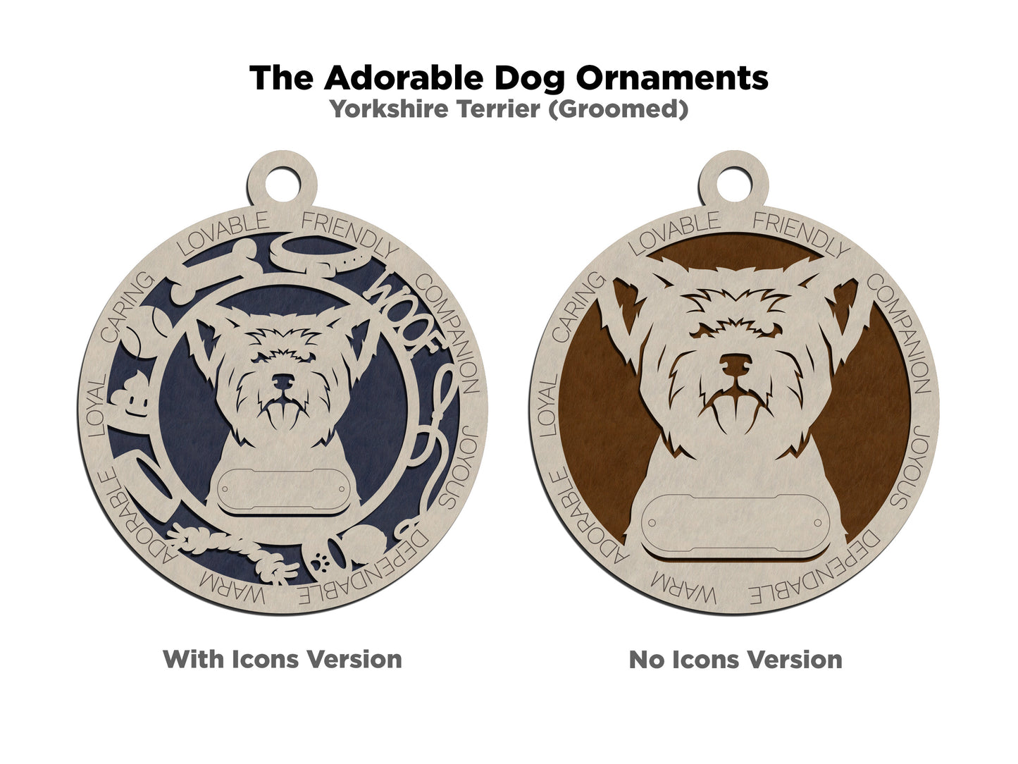 Adorable Dog Ornaments - Yorkshire Terrier