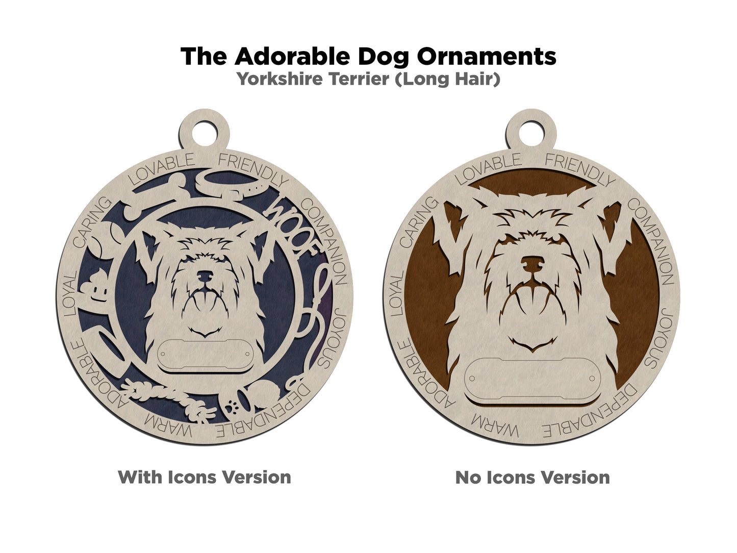 Adorable Dog Ornaments - Yorkshire Terrier